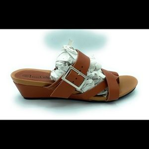 Lena Luisa Womens Bay Sandals Low Wedge Size 5.5